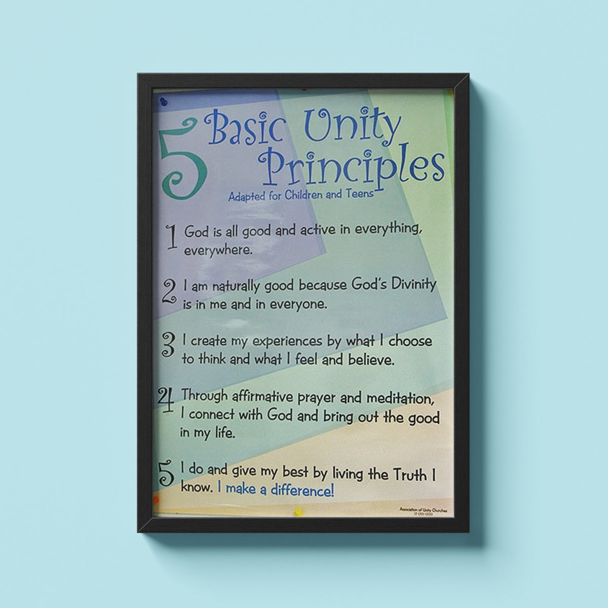 5-Basic Principles Poster - Youth