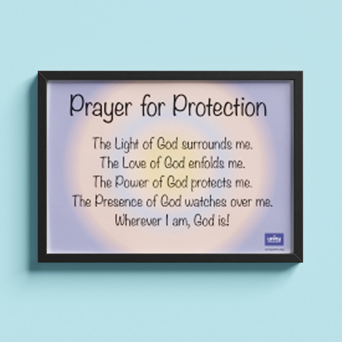 Prayer for Protection Poster - Youth Purple