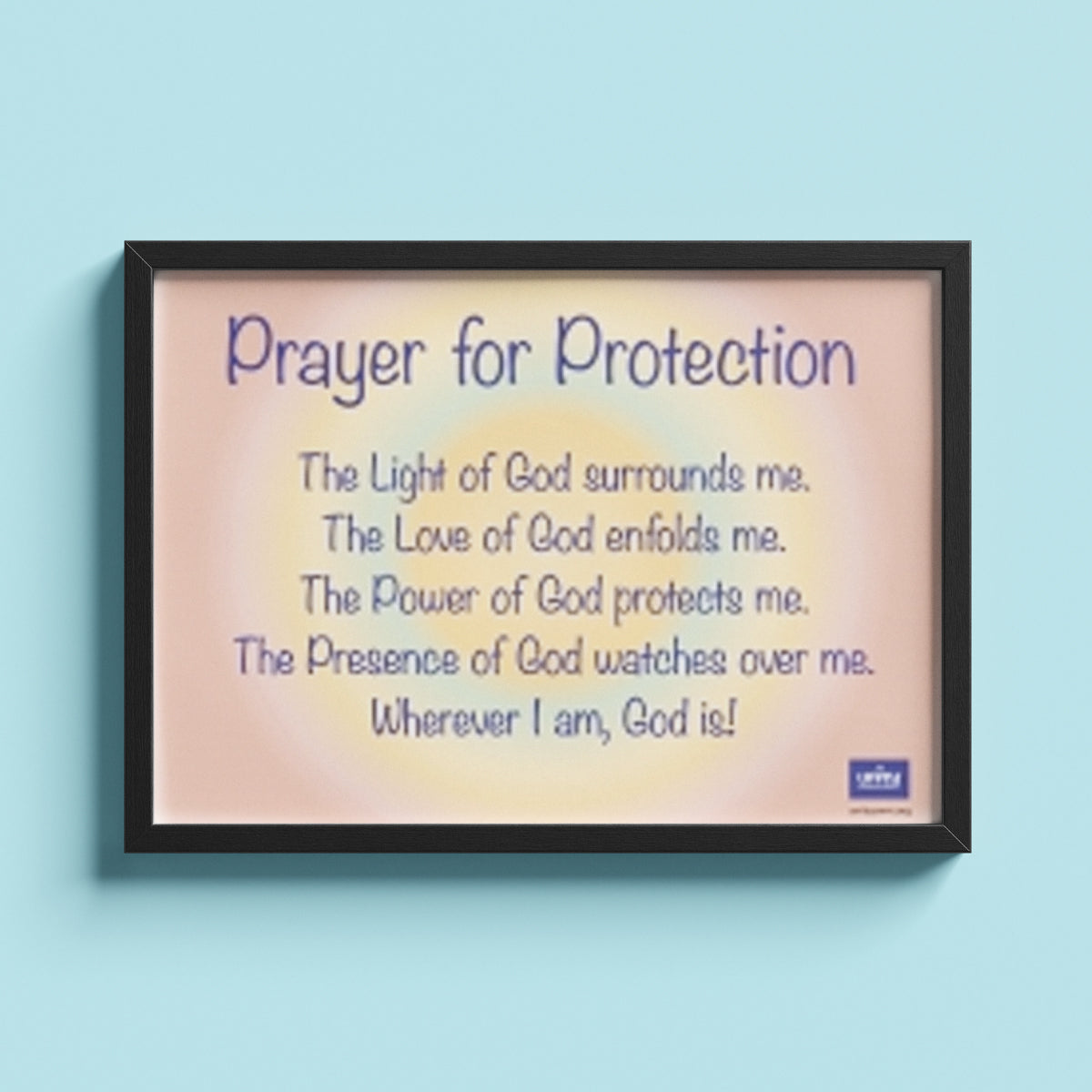 Prayer for Protection Poster - Youth Peach