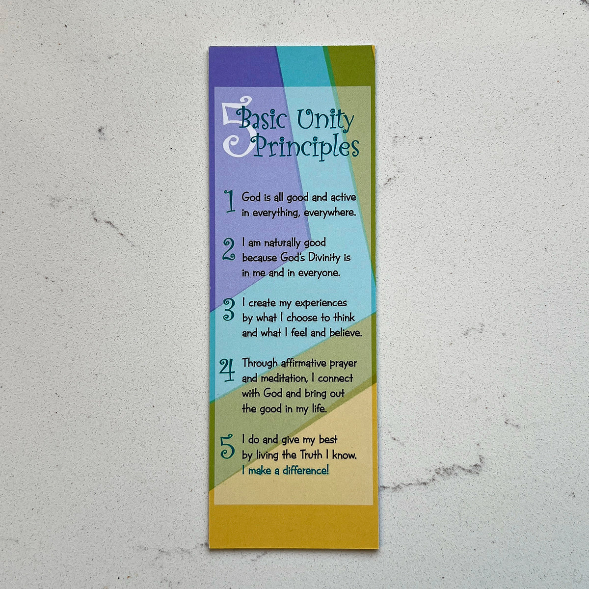 5 Basic Principles Bookmark - Kids (20-Pack)