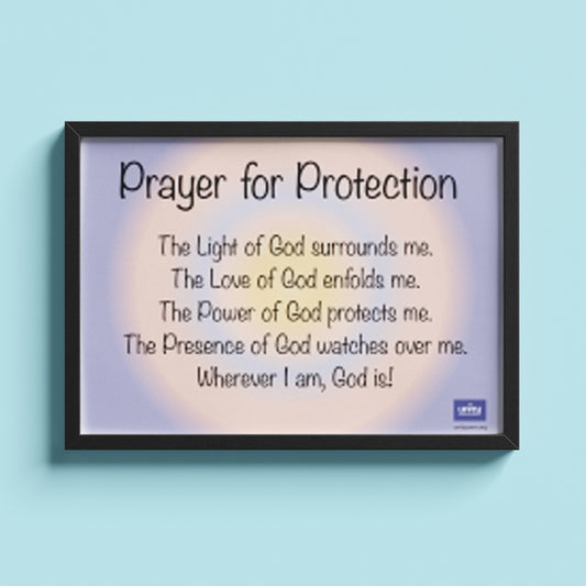 Prayer for Protection Poster - Youth Purple